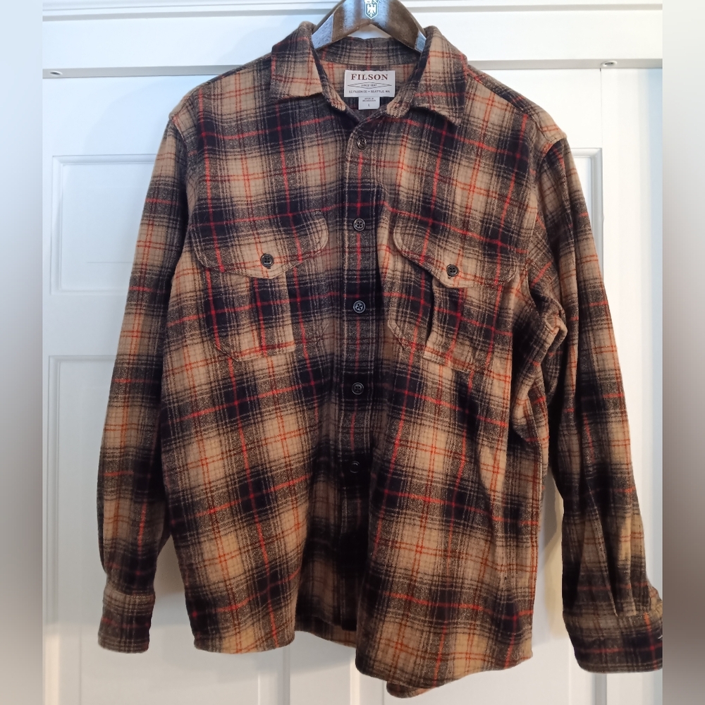 Filson Rustic Plaid Wool Flannel Shirt